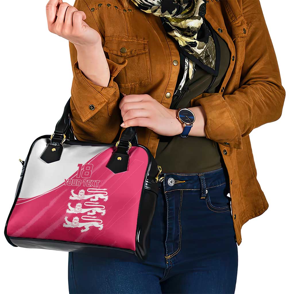 Custom Bailiwick of Jersey Cricket Shoulder Handbag Jer Lions Champion Pink Version - Wonder Print Shop