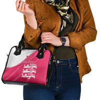 Custom Bailiwick of Jersey Cricket Shoulder Handbag Jer Lions Champion Pink Version - Wonder Print Shop