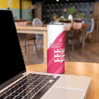 Custom Bailiwick of Jersey Cricket Skinny Tumbler Jer Lions Champion Pink Version - Wonder Print Shop