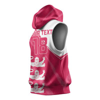 Custom Bailiwick of Jersey Cricket Sleeveless Hoodie Jer Lions Champion Pink Version - Wonder Print Shop