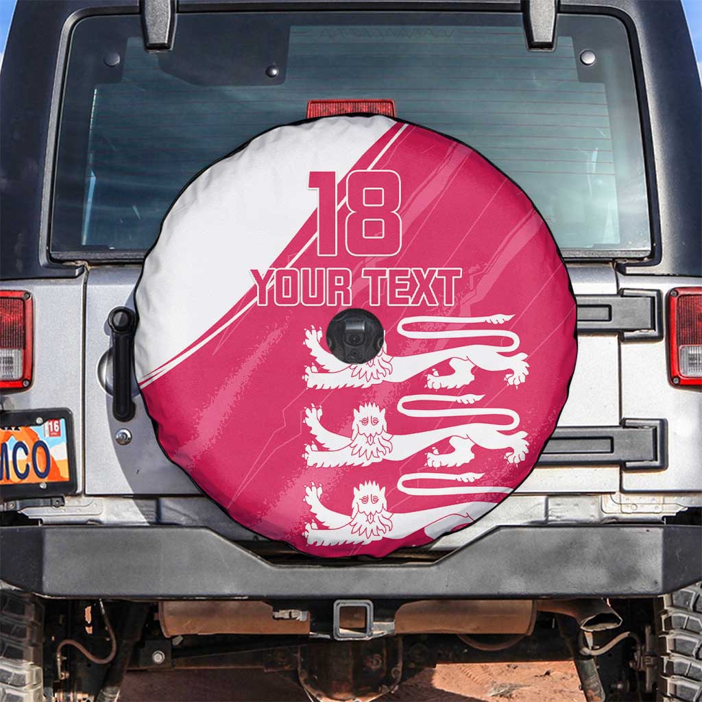 Custom Bailiwick of Jersey Cricket Spare Tire Cover Jer Lions Champion Pink Version - Wonder Print Shop