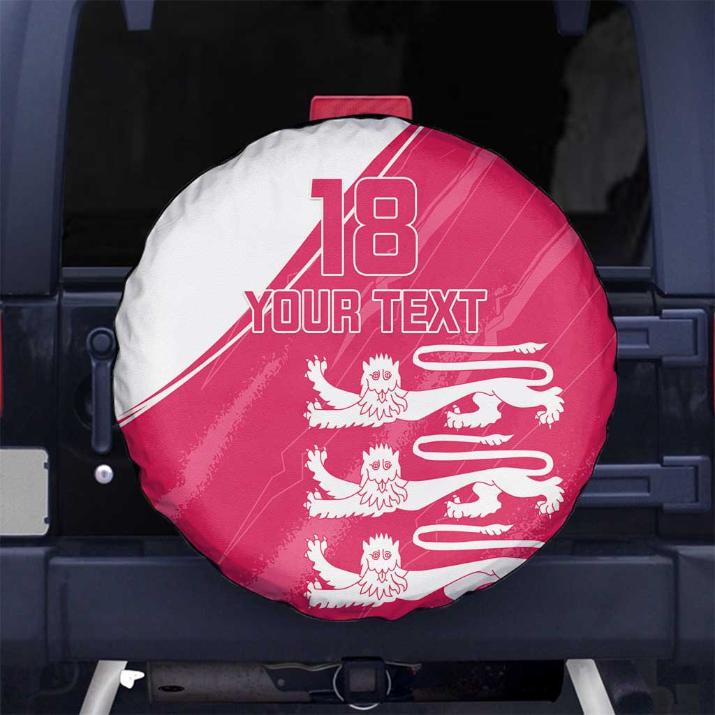 Custom Bailiwick of Jersey Cricket Spare Tire Cover Jer Lions Champion Pink Version - Wonder Print Shop