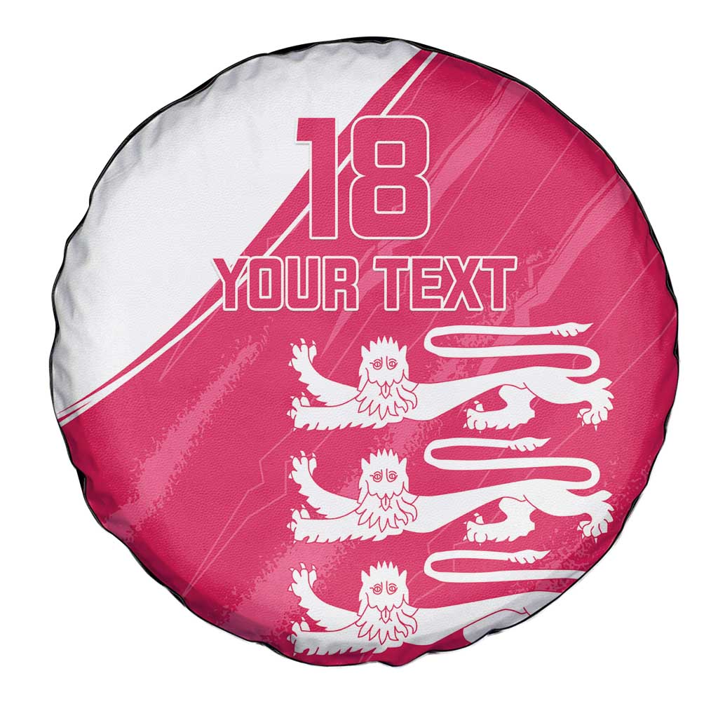 Custom Bailiwick of Jersey Cricket Spare Tire Cover Jer Lions Champion Pink Version - Wonder Print Shop