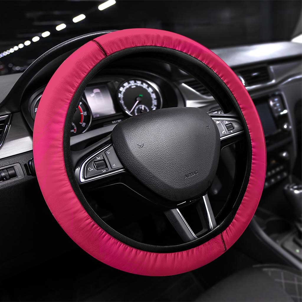 Bailiwick of Jersey Cricket Steering Wheel Cover Jer Lions Champion Pink Version - Wonder Print Shop