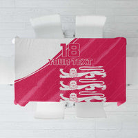 Custom Bailiwick of Jersey Cricket Tablecloth Jer Lions Champion Pink Version - Wonder Print Shop