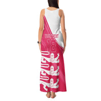 Custom Bailiwick of Jersey Cricket Tank Maxi Dress Jer Lions Champion Pink Version - Wonder Print Shop