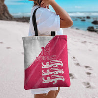 Custom Bailiwick of Jersey Cricket Tote Bag Jer Lions Champion Pink Version - Wonder Print Shop