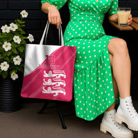 Custom Bailiwick of Jersey Cricket Tote Bag Jer Lions Champion Pink Version - Wonder Print Shop