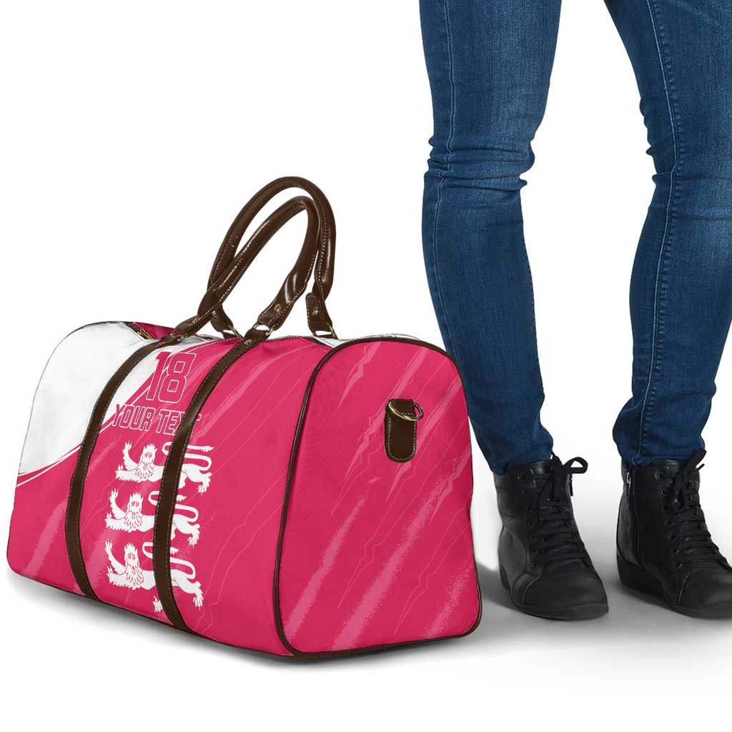 Custom Bailiwick of Jersey Cricket Travel Bag Jer Lions Champion Pink Version - Wonder Print Shop