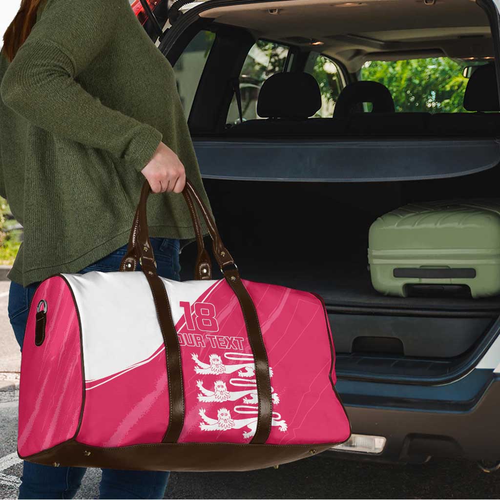 Custom Bailiwick of Jersey Cricket Travel Bag Jer Lions Champion Pink Version - Wonder Print Shop