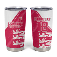 Custom Bailiwick of Jersey Cricket Tumbler Cup Jer Lions Champion Pink Version - Wonder Print Shop