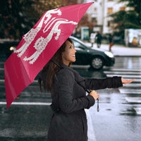 Custom Bailiwick of Jersey Cricket Umbrella Jer Lions Champion Pink Version - Wonder Print Shop