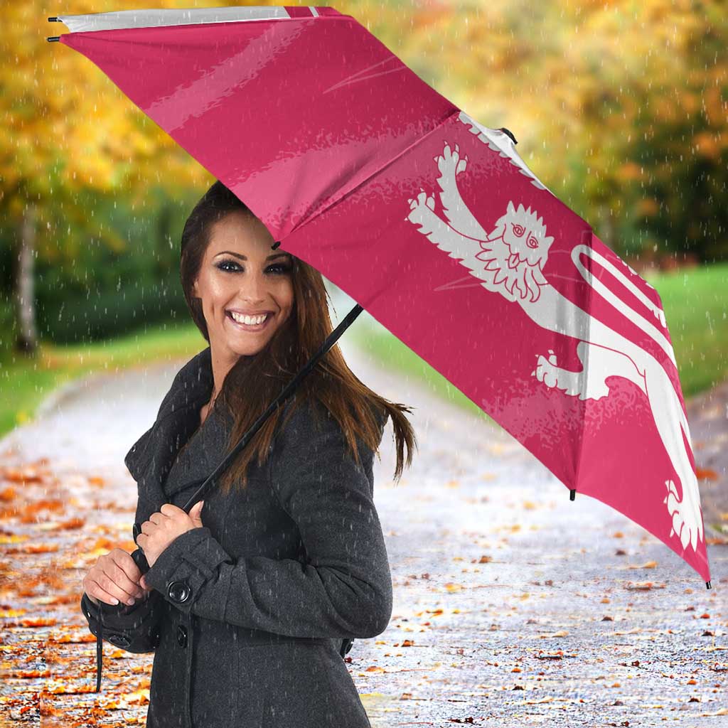 Custom Bailiwick of Jersey Cricket Umbrella Jer Lions Champion Pink Version - Wonder Print Shop