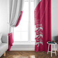 Custom Bailiwick of Jersey Cricket Window Curtain Jer Lions Champion Pink Version - Wonder Print Shop