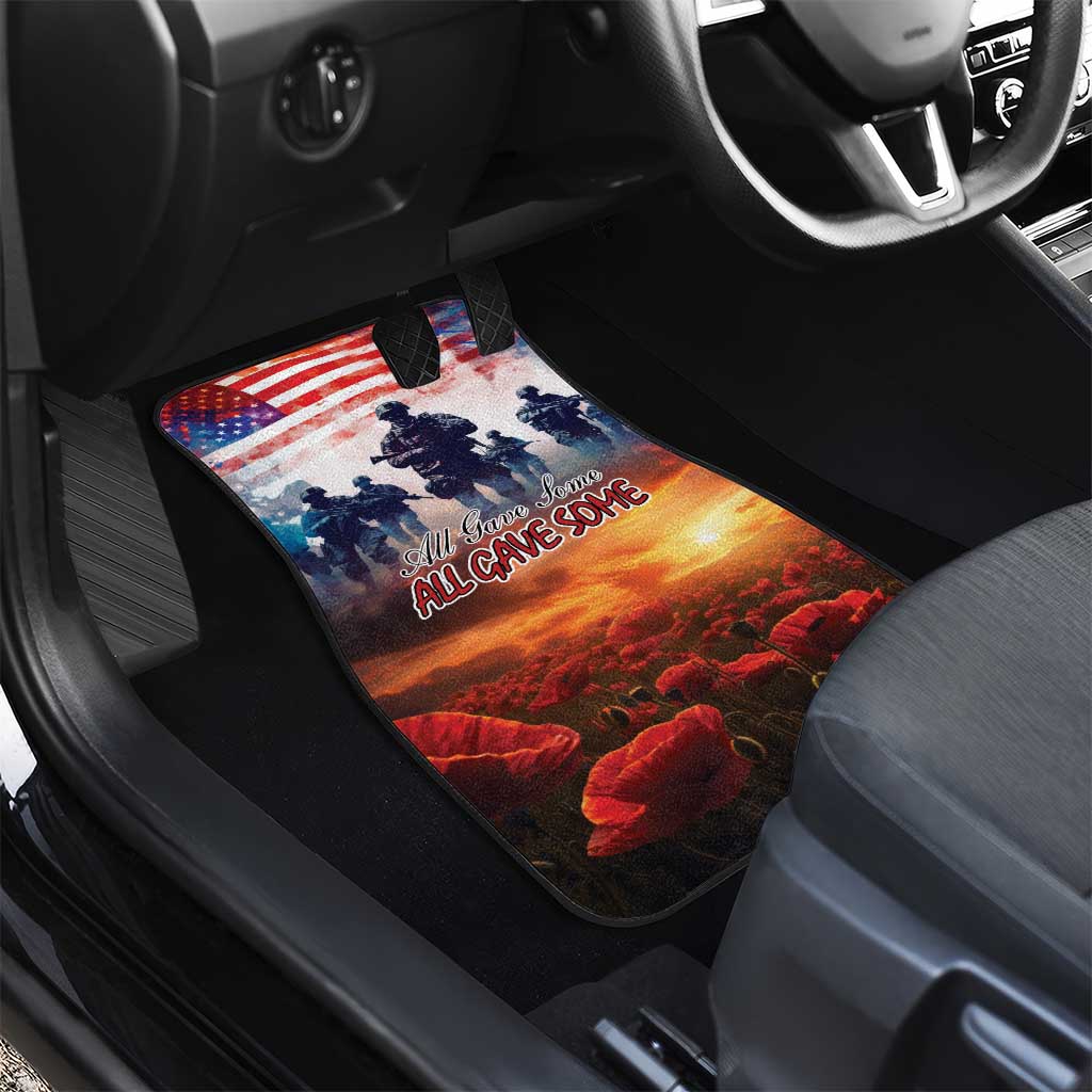 USA Veterans Day Car Mats All Gave Some With Poppy Patterns - Wonder Print Shop