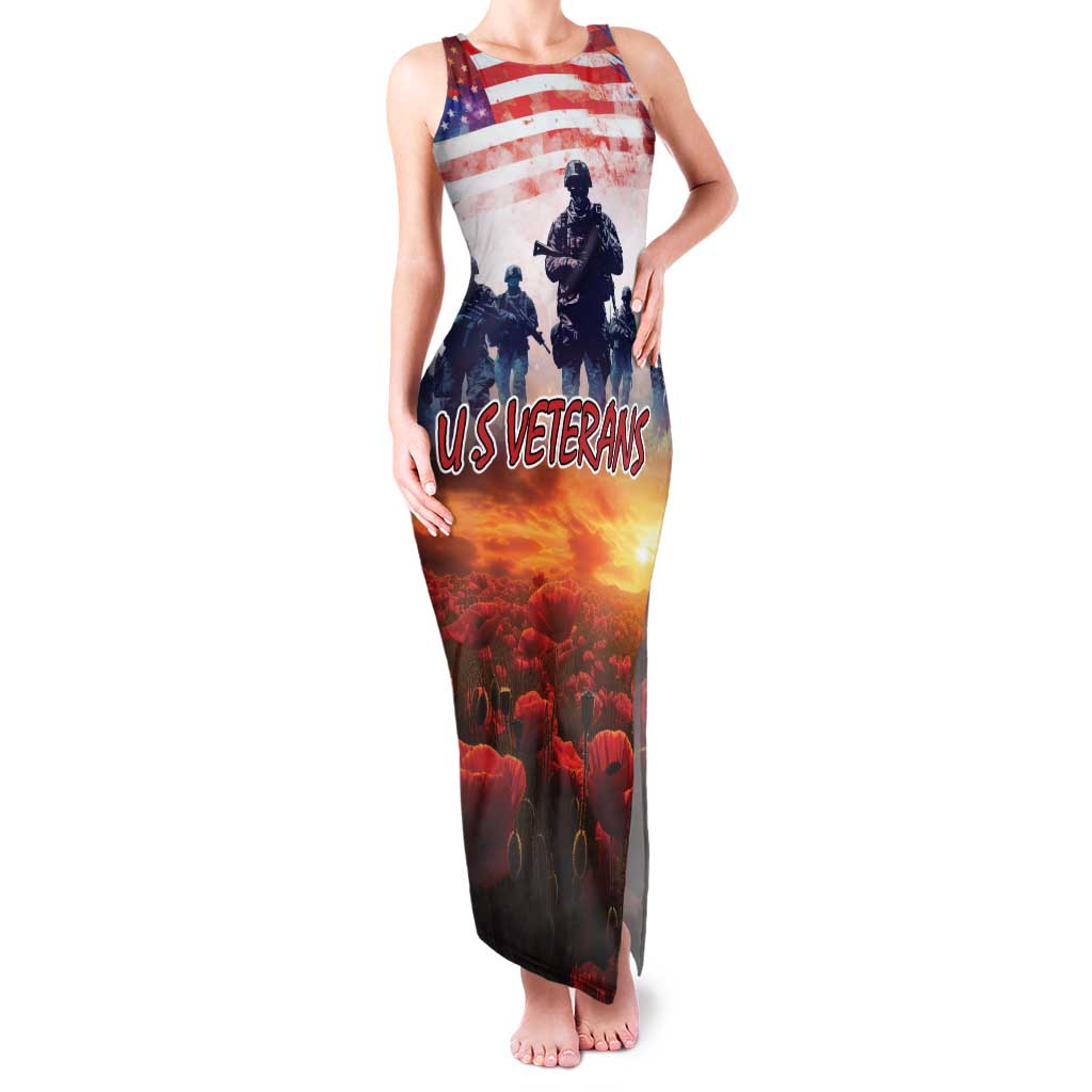 USA Veterans Day Family Matching Tank Maxi Dress and Hawaiian Shirt All Gave Some With Poppy Patterns - Wonder Print Shop