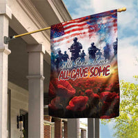 USA Veterans Day Garden Flag All Gave Some With Poppy Patterns - Wonder Print Shop