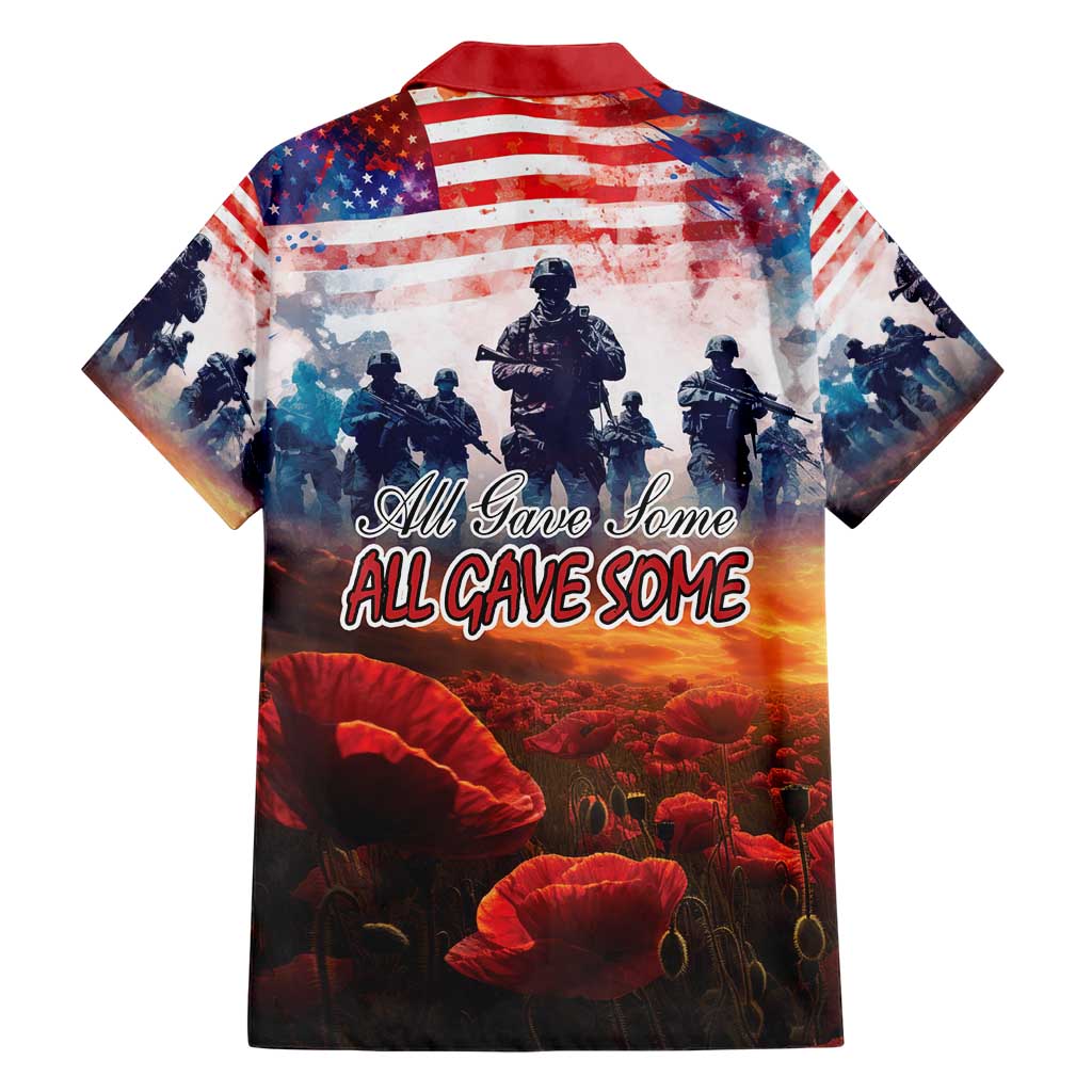 USA Veterans Day Hawaiian Shirt All Gave Some With Poppy Patterns - Wonder Print Shop