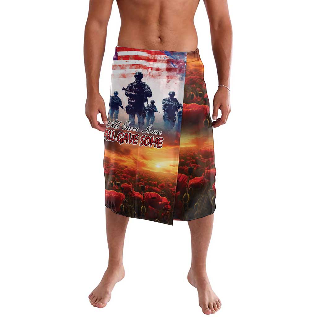 USA Veterans Day Lavalava All Gave Some With Poppy Patterns - Wonder Print Shop