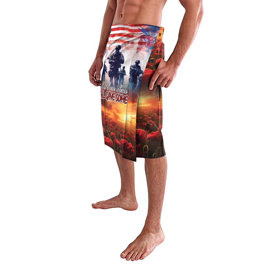 USA Veterans Day Lavalava All Gave Some With Poppy Patterns - Wonder Print Shop