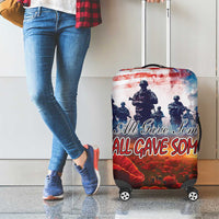 USA Veterans Day Luggage Cover All Gave Some With Poppy Patterns - Wonder Print Shop