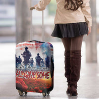 USA Veterans Day Luggage Cover All Gave Some With Poppy Patterns - Wonder Print Shop