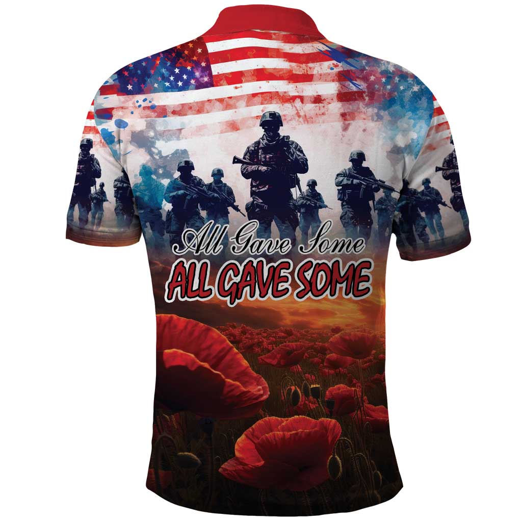USA Veterans Day Polo Shirt All Gave Some With Poppy Patterns - Wonder Print Shop