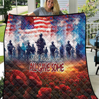 USA Veterans Day Quilt All Gave Some With Poppy Patterns - Wonder Print Shop