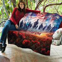 USA Veterans Day Quilt All Gave Some With Poppy Patterns - Wonder Print Shop