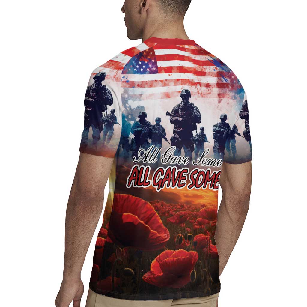 USA Veterans Day Rugby Jersey All Gave Some With Poppy Patterns - Wonder Print Shop