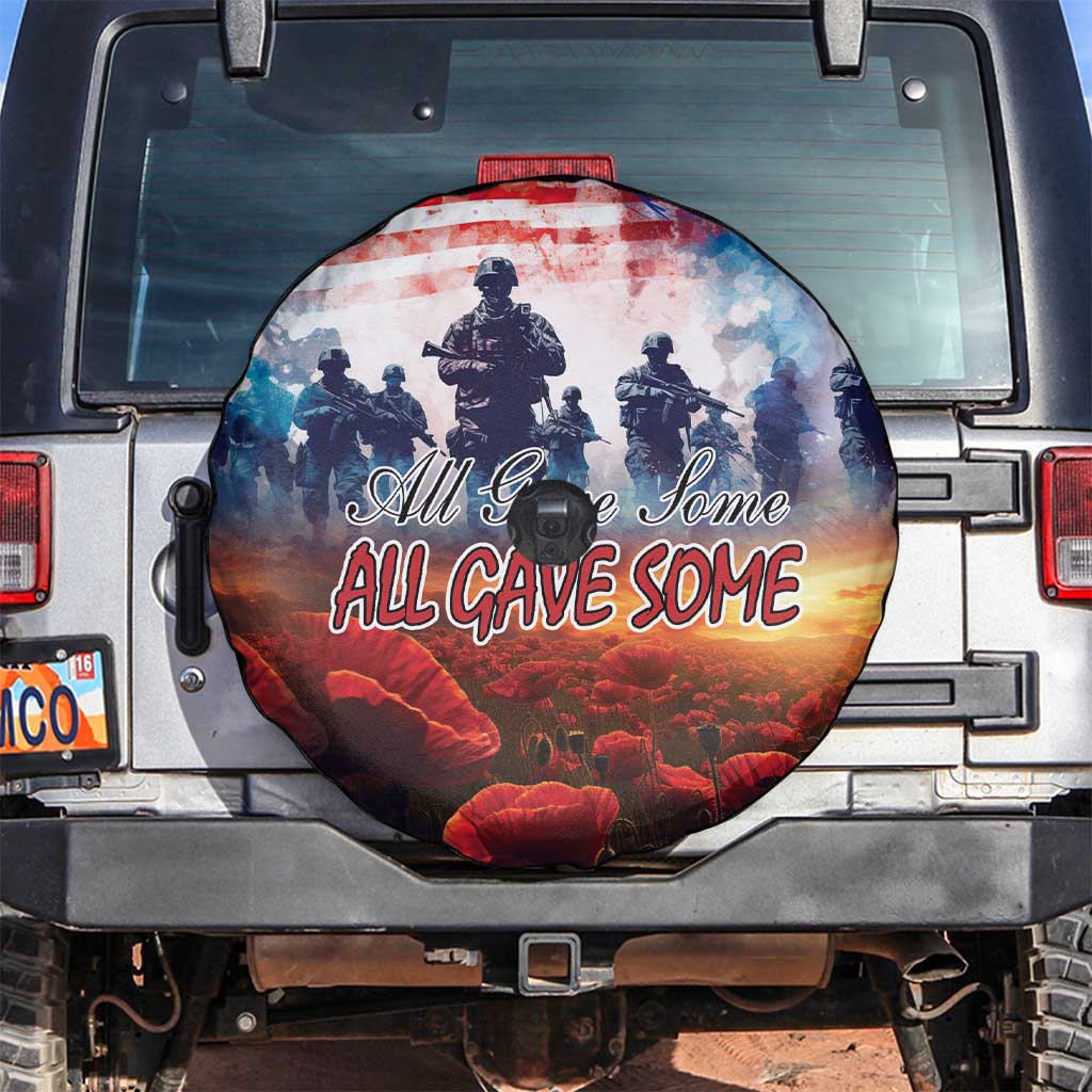 USA Veterans Day Spare Tire Cover All Gave Some With Poppy Patterns - Wonder Print Shop