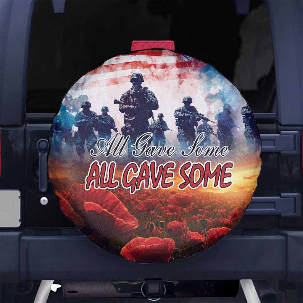 USA Veterans Day Spare Tire Cover All Gave Some With Poppy Patterns - Wonder Print Shop