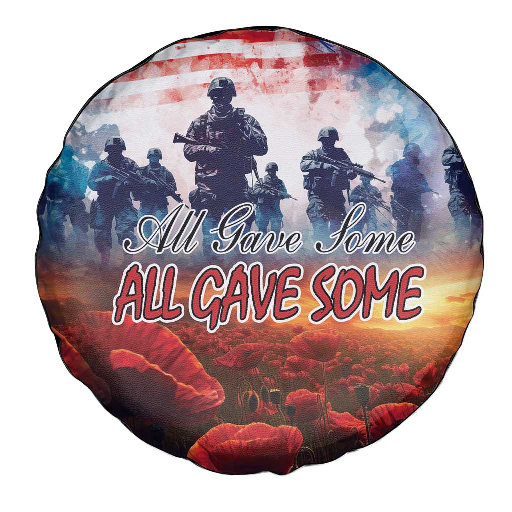 USA Veterans Day Spare Tire Cover All Gave Some With Poppy Patterns - Wonder Print Shop