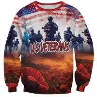 USA Veterans Day Sweatshirt All Gave Some With Poppy Patterns - Wonder Print Shop