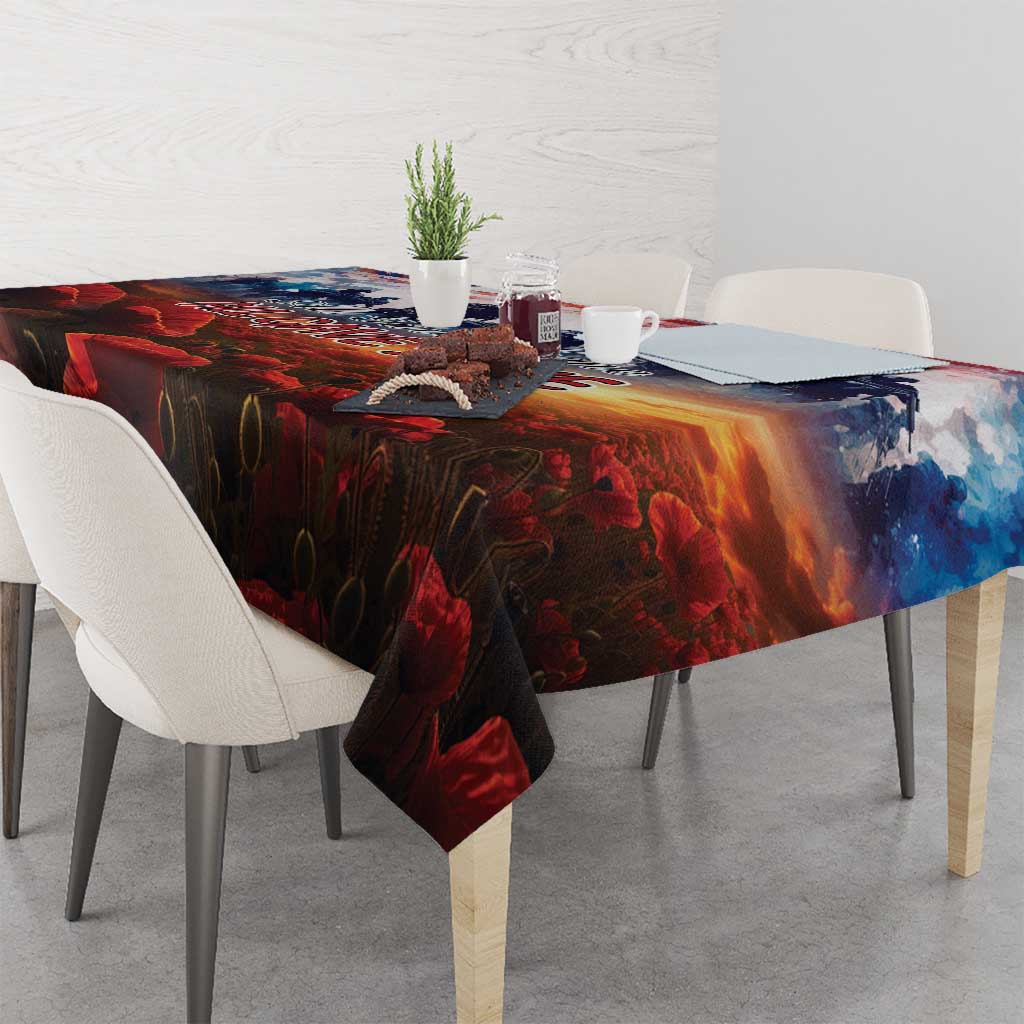 USA Veterans Day Tablecloth All Gave Some With Poppy Patterns - Wonder Print Shop