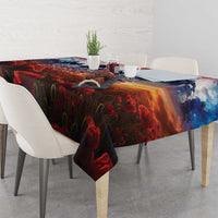 USA Veterans Day Tablecloth All Gave Some With Poppy Patterns - Wonder Print Shop