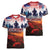 USA Veterans Day Women V-Neck T-Shirt All Gave Some With Poppy Patterns - Wonder Print Shop
