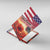 USA Veterans Day Canvas Wall Art Poppy Flowers With Flag Grunge - Wonder Print Shop