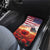 USA Veterans Day Car Mats Poppy Flowers With Flag Grunge - Wonder Print Shop