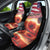 USA Veterans Day Car Seat Cover Poppy Flowers With Flag Grunge - Wonder Print Shop