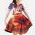 USA Veterans Day Family Matching Summer Maxi Dress and Hawaiian Shirt Poppy Flowers With Flag Grunge - Wonder Print Shop