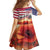 USA Veterans Day Family Matching Summer Maxi Dress and Hawaiian Shirt Poppy Flowers With Flag Grunge - Wonder Print Shop