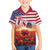 USA Veterans Day Family Matching Summer Maxi Dress and Hawaiian Shirt Poppy Flowers With Flag Grunge - Wonder Print Shop