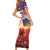 USA Veterans Day Short Sleeve Bodycon Dress Poppy Flowers With Flag Grunge - Wonder Print Shop