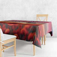 USA Veterans Day Tablecloth Poppy Flowers With Flag Grunge - Wonder Print Shop