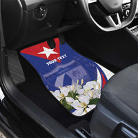 Personalized Cuba Hedychium Coronarium Car Mats With Coat Of Arms - Wonder Print Shop