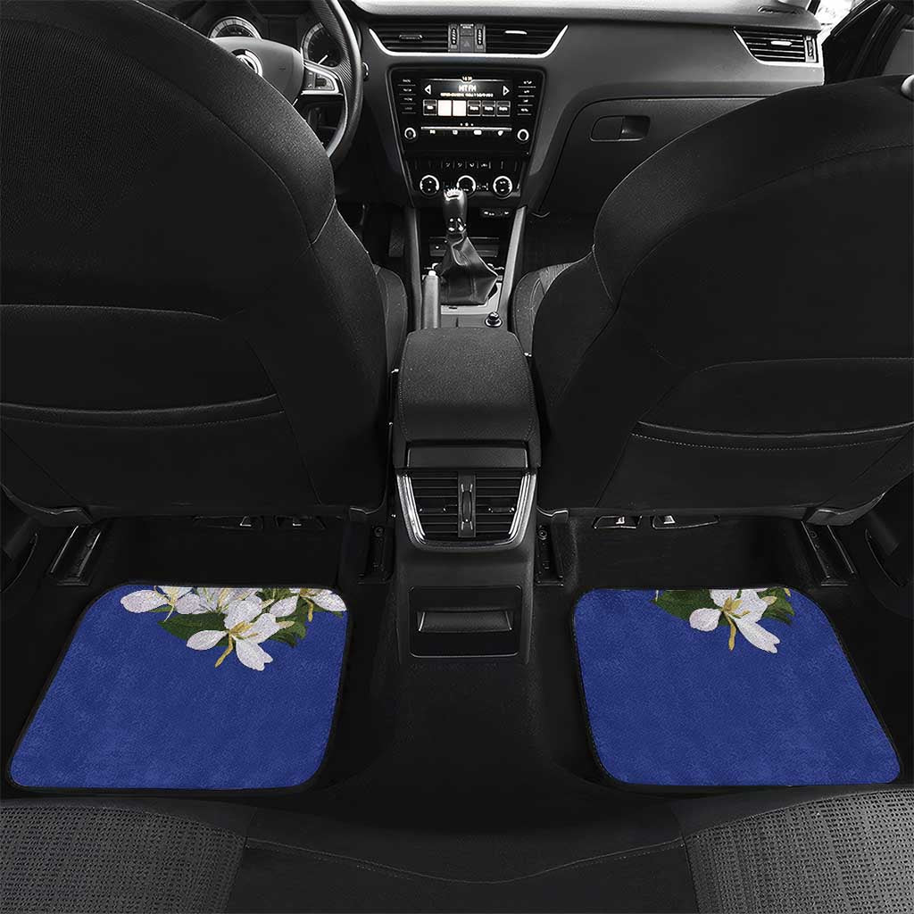 Personalized Cuba Hedychium Coronarium Car Mats With Coat Of Arms - Wonder Print Shop