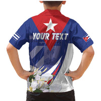 Personalized Cuba Hedychium Coronarium Family Matching Mermaid Dress and Hawaiian Shirt With Coat Of Arms - Wonder Print Shop