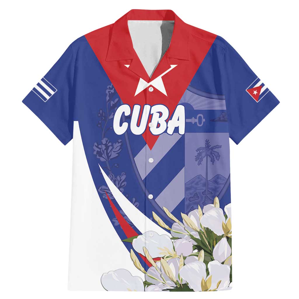 Personalized Cuba Hedychium Coronarium Family Matching Mermaid Dress and Hawaiian Shirt With Coat Of Arms - Wonder Print Shop