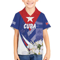 Personalized Cuba Hedychium Coronarium Family Matching Tank Maxi Dress and Hawaiian Shirt With Coat Of Arms - Wonder Print Shop